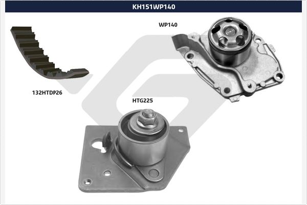 Su pompası /Triger kayışı seti KH 151WP140 uygun fiyat ile hemen sipariş verin!